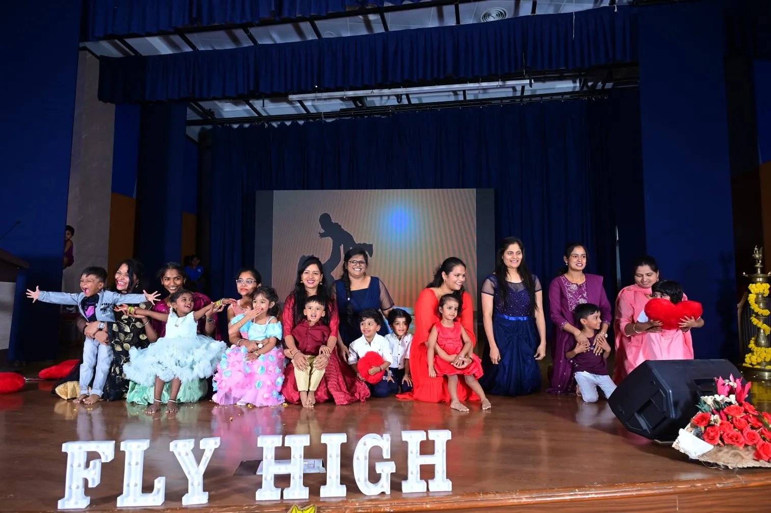 Nursery children doing art activity